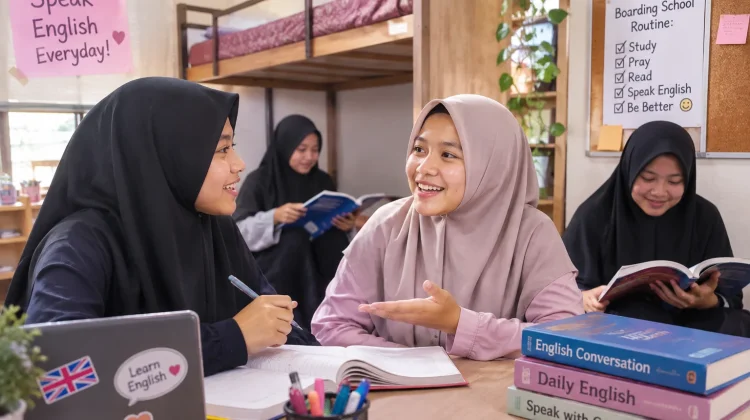 Asrama Jadi Ruang Praktik, Siswa Ruhul Qurani Terbiasa Berbahasa Inggris