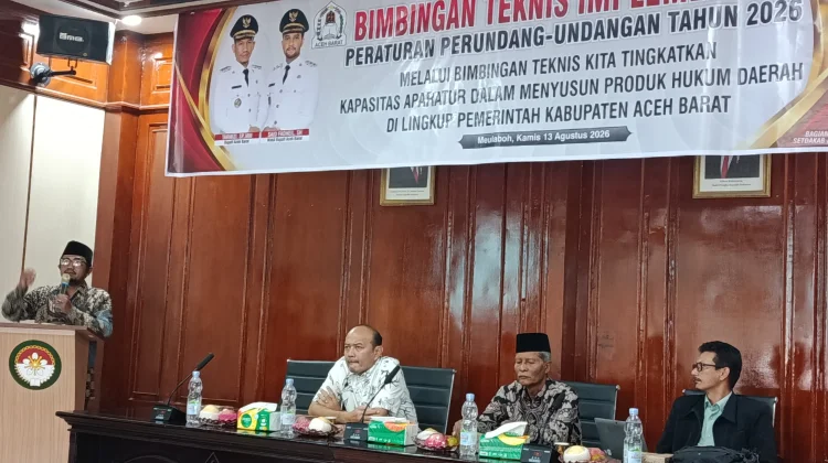 Pemkab Aceh Barat Tingkatkan Kapasitas Aparatur dalam Menyusun Produk Hukum