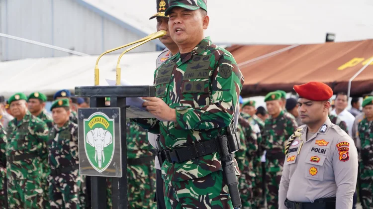 Kasdam IM Pimpin Apel Gelar Pasukan Kesiapsiagaan Karhutla