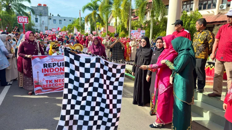 Puluhan Sekolah Meriahkan Karnaval Budaya HUT RI ke-81 di Aceh Barat