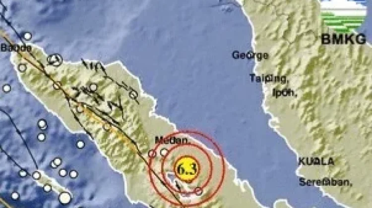 Gempa M6,4 Guncang Simalungun, Getaran Terasa Kuat hingga Meulaboh