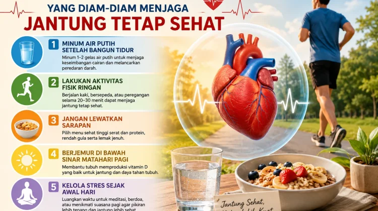 5 Kebiasaan Pagi untuk Menjaga Jantung Tetap Sehat, Nomor 3 Sering Diabaikan