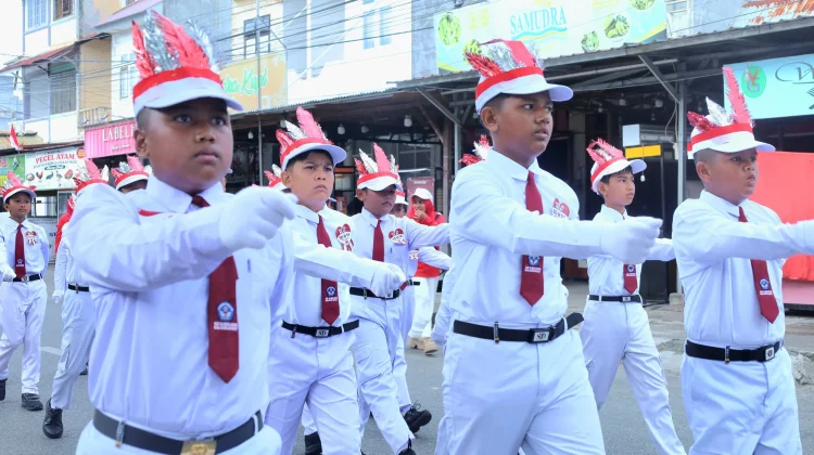 Disdikbud Aceh Barat Gelar Lomba Gerak Jalan Tingkat Pelajar