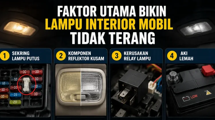 Faktor Utama Bikin Lampu Interior Mobil Tidak Terang