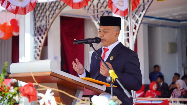 Salman Pimpin Doa pada Upacara HUT ke-81 Kemerdekaan RI di Nagan Raya