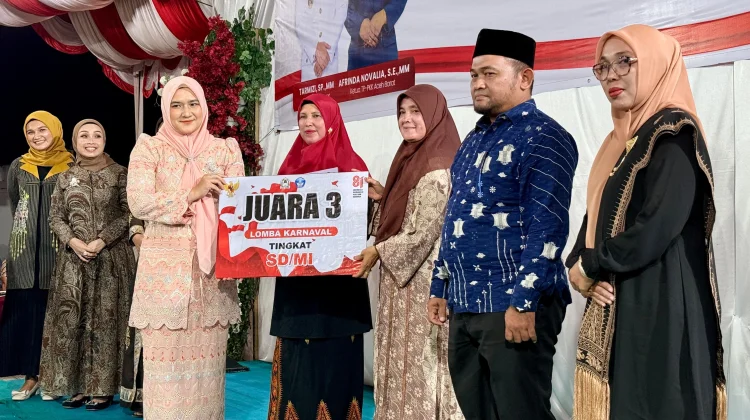 SDN 25 Meulaboh Juara III Karnaval HUT ke-81 Republik Indonesia