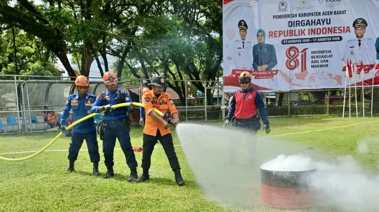 BPBD Aceh Barat Perkuat Kesiapsiagaan Satlinmas Hadapi Kebakaran