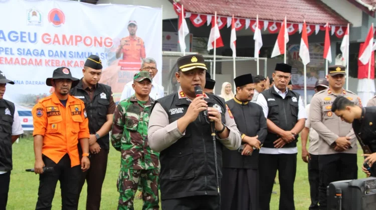 Kapolres Aceh Barat Perkuat Keamanan Hingga Tingkat Desa