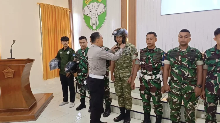Satlantas Aceh Barat Perkuat Edukasi Keselamatan Bersama TNI