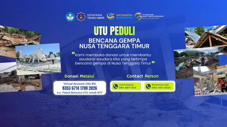 UTU Buka Posko Peduli untuk Korban Gempa NTT