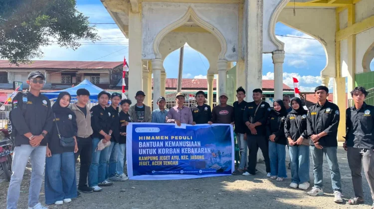 Pasca Kebakaran, Himamen Unimal Bawa Bantuan dan Keceriaan untuk Anak Jeget Ayu