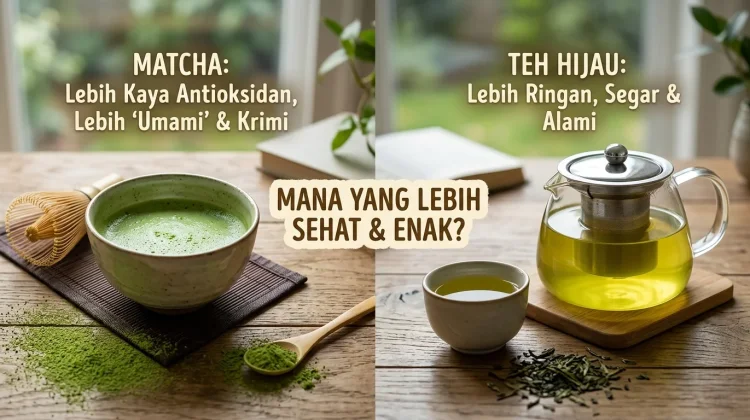 Matcha atau Teh Hijau, Mana yang Lebih Sehat dan Enak?