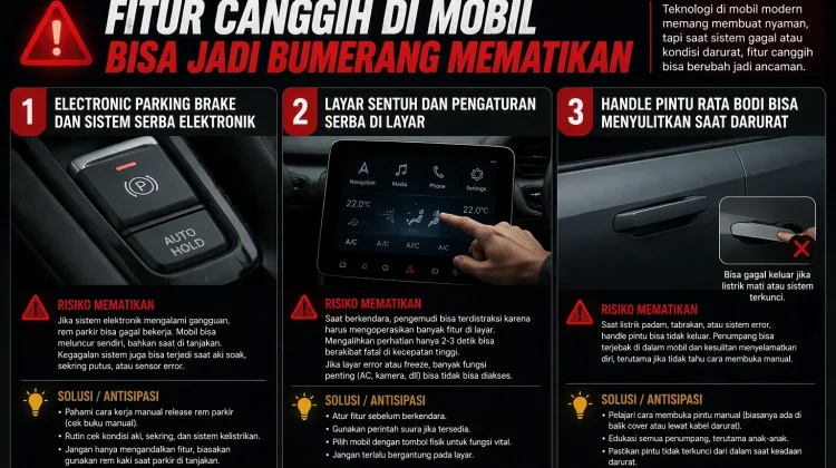 Fitur Canggih di Mobil Bisa Jadi Bumerang Mematikan
