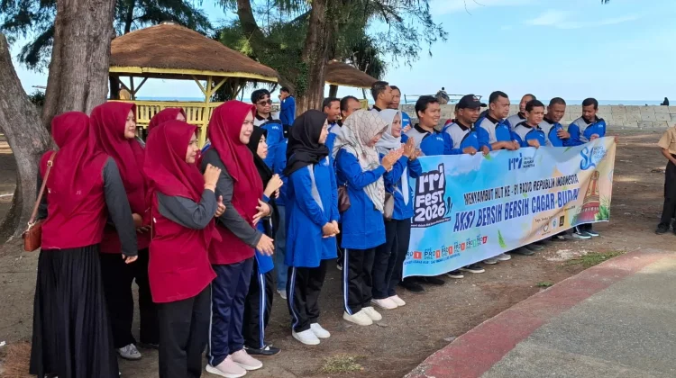 DWP RRI Meulaboh Dukung Aksi Bersih Cagar Budaya RRI Fest 2026