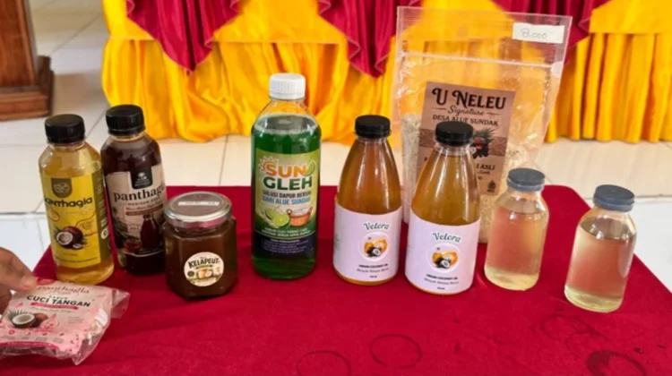 Mahasiswa KKN UTU Dorong Olahan Kelapa Jadi Produk UMKM