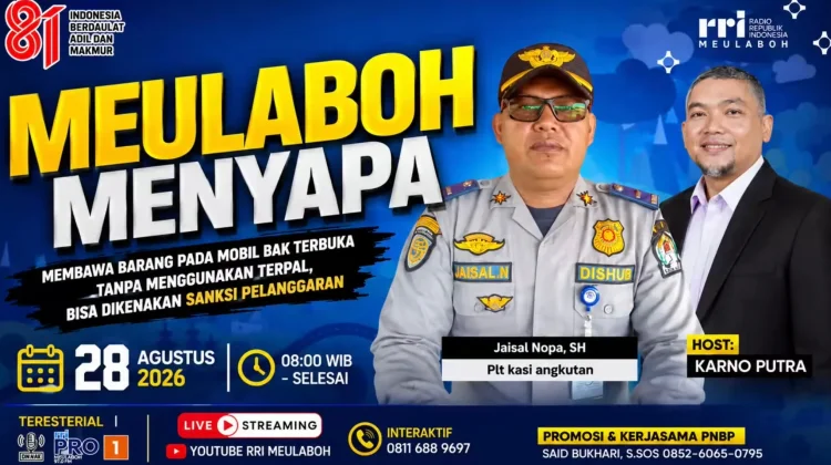 Dishub Aceh Barat Soroti Bahaya Muatan Berlebih Kendaraan