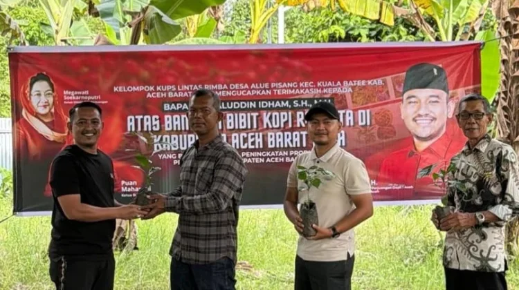 Jamaluddin Idham Salurkan Ribuan Bibit Kopi untuk Petani Abdya