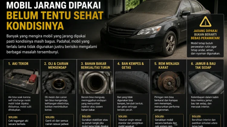 Seperti ini Kondisi Mobil jika Jarang Dipakai