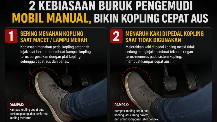 Berikut 2 Kebiasaan Buruk Pengemudi Mobil Manual
