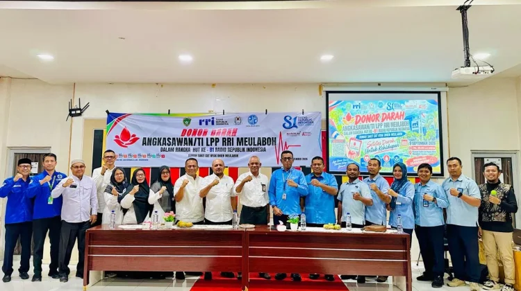RRI Meulaboh Gelar Donor Darah dalam Rangkaian HUT RRI Ke-81