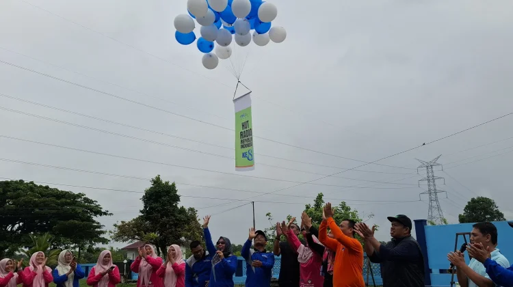 Pelepasan Balon Warnai Peringatan Hari Radio ke-81 di RRI Meulaboh
