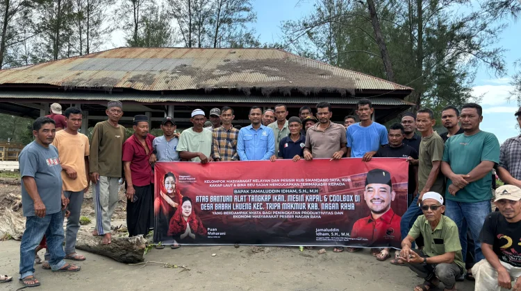 Anggota DPR-RI Jamaluddin Idham Salurkan Alat Tangkap Nelayan Nagan Raya