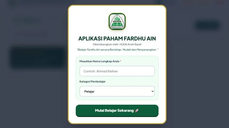 Milad ke-27, HUDA Aceh Barat Luncurkan Aplikasi Digital Belajar Fardhu Ain