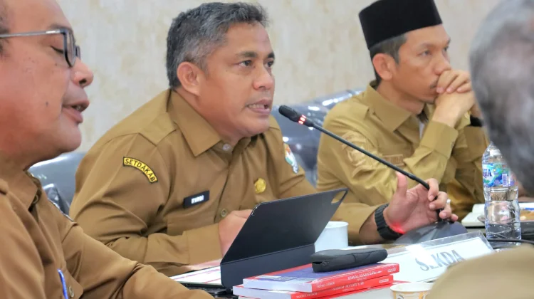 Bupati Tarmizi Pimpin Rapim Realisasi Dana DTU