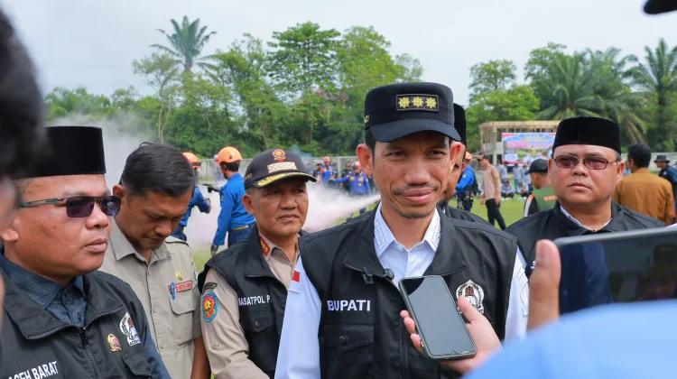 Bupati Tarmizi pimpin apel satlinmas dikaway XVI Aceh Barat