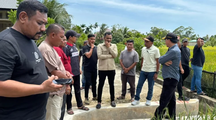 Jamaluddin, Tinjau Infrastruktur sawah dan Salurkan Alsintan di Abdya