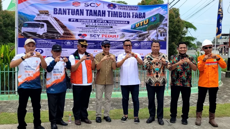 SCY Salurkan 9.000 Ton FABA untuk Pembangunan Masjid Nurul Ilmi UTU