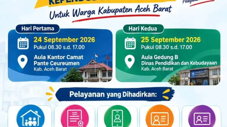 Disdukcapil Aceh Barat Akan Mengelar Perekaman KTP-el Masal