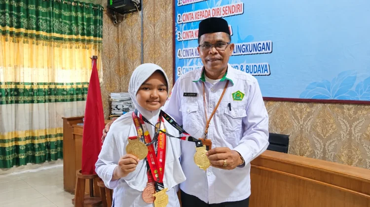 Siswa MIN 16 Aceh Barat Raih Tiga Emas di Taekwondo