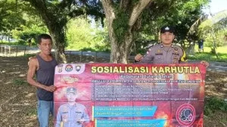Porsonel Polres Aceh Selatan Lakukan Sosialisasi karhutla pada Masyarakat