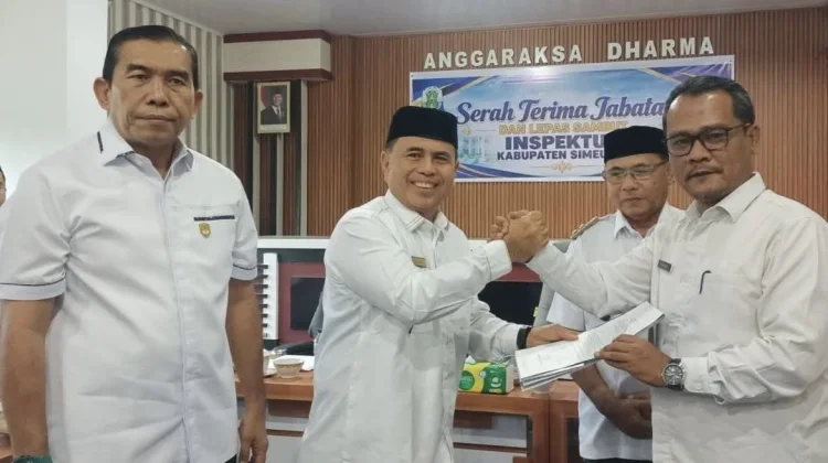 Alwi Purna Tugas, Bupati Simeulue Tunjuk Novikar Setiadi sebagai Plt Inspektur