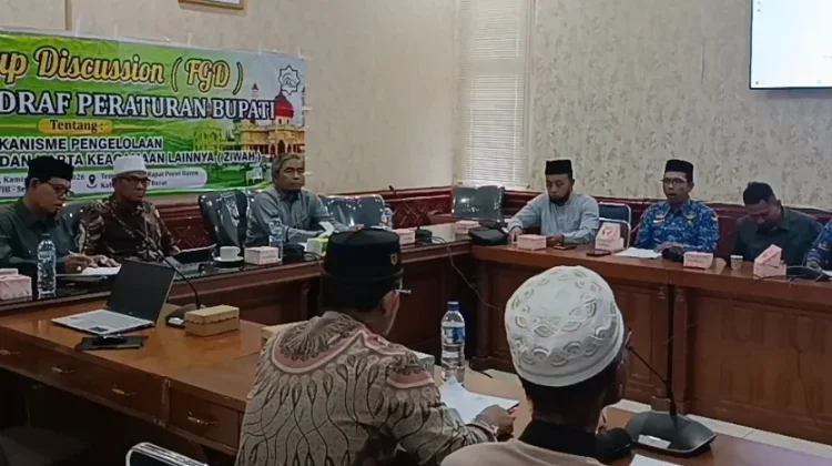 Baitul Mal Aceh Barat Gelar FGD Penyusunan Draf Perbup ZIWAH