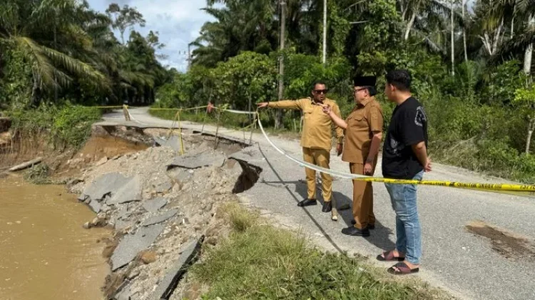 Erosi Krueng Lamie Ganggu Akses Warga, Pemkab Nagan Raya Siapkan Jalan Darurat