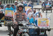 Mahasiswa STIK 83 Pawai Sambut Ramadan Bersama Anak Yatim