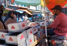 Pedangang Cincau  Menjamur di Pasar Bina Usaha Meulaboh