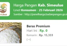 Harga Pangan di Kabupaten Simeulue Terpantau Stabil