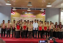 Wakili Bupati Safrizal Hadiri Penyerahan Tunggul Kwarcab Se Aceh