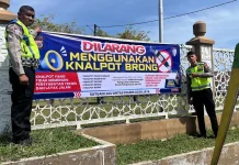 Polres Aceh jaya Sosialisasi Pengunaan Knalpot Brong