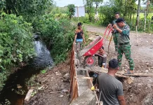 Kodim 0105/Abar Optimistis Target Pembangunan Infrastruktur Tepat Waktu