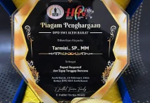 Bupati Aceh Barat Terima Penghargaan Responsif Bencana