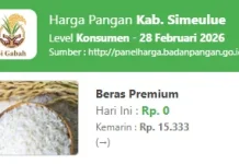 Mayoritas Harga Pangan di Simeulue Stabil, Data Terbaru Tampilkan Harga Kemarin