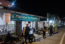 Ciptakan Rasa Aman Personel Polres Aceh Selatan Patroli Tempat Ibadah
