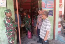 Patroli Siang Polsek Woyla Barat Jaga Kondusivitas