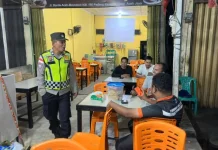 Patroli Malam Polsek Teunom Cegah Gangguan Kamtibmas