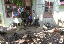 Tangan Kreatif Satgas TMMD ke-127 Kodim 0105/Abar Merubah Nasib Warga Lumpuh