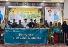 BSI Serahkan Santunan THR Yatim Dhuafa ke Pemkab Nagan Raya